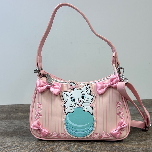 Disney Loungefly Aristocats Marie Macaron Crossbody / Shoulder Bag - Picture 1 of 9